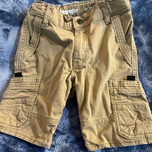 Wrangler khaki shorts. Used but good condition.